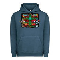 Pigment Midnight Navy Western Cross Urban Hoodie - RanaPortraitStore