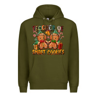 Army Green teacher of smart cookies Premium Hoodie - Zillion Design Studio