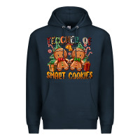Navy teacher of smart cookies Premium Hoodie - Zillion Design Studio