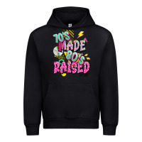 Black 70s made 80s raised Urban Hoodie - texasbilliewilder