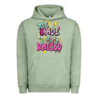 Pigment Oil Green 70s made 80s raised Urban Hoodie - texasbilliewilder