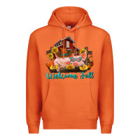 Carrot Welcome fall pigs Premium Hoodie - RanaPortraitStore