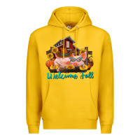 Lemon Welcome fall pigs Premium Hoodie - RanaPortraitStore