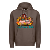Coffee Welcome fall pigs Premium Hoodie - RanaPortraitStore