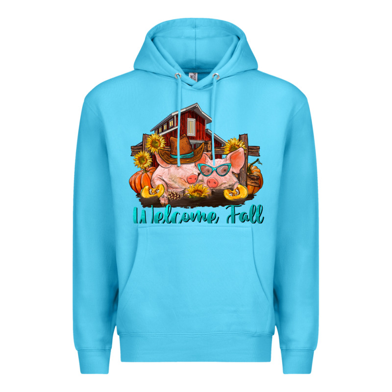 Welcome Fall Pigs Premium Hoodie by RanaPortraitStore | Teevron