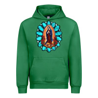 Emerald Gemstone Lady Of Guadalupe Urban Hoodie - RanaPortraitStore