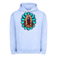 Pigment Grape Ice Gemstone Lady Of Guadalupe Urban Hoodie - RanaPortraitStore