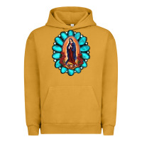 Pigment Peanut Butter Gemstone Lady Of Guadalupe Urban Hoodie - RanaPortraitStore