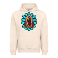 Sandshell Gemstone Lady Of Guadalupe Urban Hoodie - RanaPortraitStore