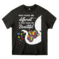 Autism Different Makes You Beautiful Heavy Core Tee | Teevron