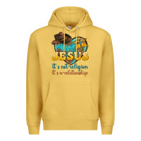 Antique Gold jesus it s not religion it s a relationship Premium Hoodie - texasbilliewilder