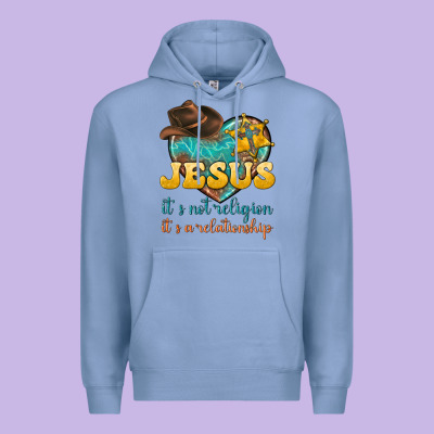 Premium Hoodie jesus it s not religion it s a relationship