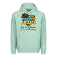 Seafoam jesus it s not religion it s a relationship Premium Hoodie - texasbilliewilder