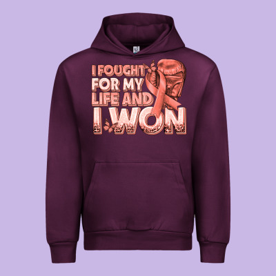 I Fought For My Life And I Won Uterine Cancer Peac Urban Hoodie Designed By Texasbilliewilder