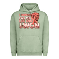 Pigment Oil Green i fought for my life and i won uterine cancer peac Urban Hoodie - texasbilliewilder