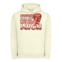 Pigment Pistachio i fought for my life and i won uterine cancer peac Urban Hoodie - texasbilliewilder