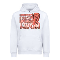 White i fought for my life and i won uterine cancer peac Urban Hoodie - texasbilliewilder