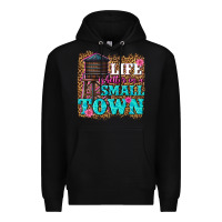 Black life is better in a small town Premium Hoodie - texasbilliewilder
