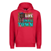 Cardinal life is better in a small town Premium Hoodie - texasbilliewilder