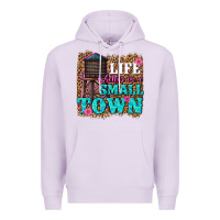 Lilac life is better in a small town Premium Hoodie - texasbilliewilder