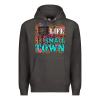 Smoke life is better in a small town Premium Hoodie - texasbilliewilder