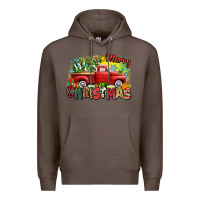 Coffee merry christmas truck Premium Hoodie - Zillion Design Studio