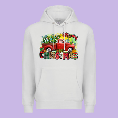 Merry Christmas Truck Premium Hoodie Designed By Zillion Design Studio