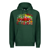 Sports Green merry christmas truck Premium Hoodie - Zillion Design Studio