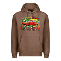 Chestnut merry christmas truck Premium Hoodie - Zillion Design Studio