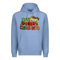 Colony Blue merry christmas truck Premium Hoodie - Zillion Design Studio