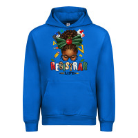 Cobalt registrar life afro messy bun Urban Hoodie - texasbilliewilder