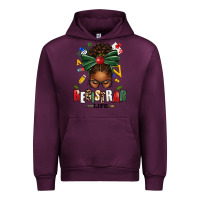 Mauve Wine registrar life afro messy bun Urban Hoodie - texasbilliewilder