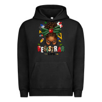 Pigment Black registrar life afro messy bun Urban Hoodie - texasbilliewilder