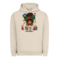 Pigment French Oak registrar life afro messy bun Urban Hoodie - texasbilliewilder