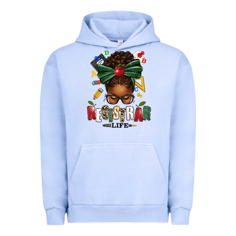 Registrar Life Afro Messy Bun Urban Hoodie by texasbilliewilder | Teevron