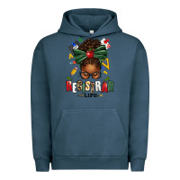Pigment Midnight Navy registrar life afro messy bun Urban Hoodie - texasbilliewilder
