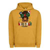 Pigment Peanut Butter registrar life afro messy bun Urban Hoodie - texasbilliewilder