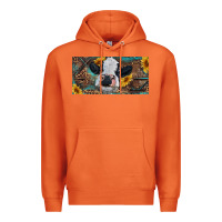 Carrot Baby cow with sunflower and leopard Premium Hoodie - RanaPortraitStore