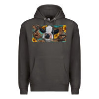 Smoke Baby cow with sunflower and leopard Premium Hoodie - RanaPortraitStore