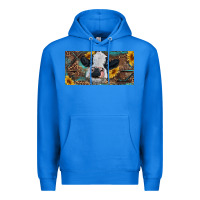 True Royal Baby cow with sunflower and leopard Premium Hoodie - RanaPortraitStore