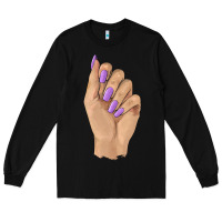 Black nail Long Sleeve Tee - BarkalooDesign