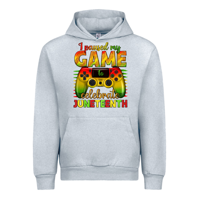 I Paused My Game Celebrate Juneteenth Urban Hoodie by texasbilliewilder | Teevron