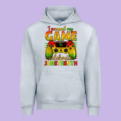 I Paused My Game Celebrate Juneteenth Urban Hoodie Designed By Texasbilliewilder