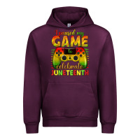 Mauve Wine I paused my game celebrate Juneteenth Urban Hoodie - texasbilliewilder