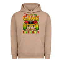 Pigment Burro I paused my game celebrate Juneteenth Urban Hoodie - texasbilliewilder