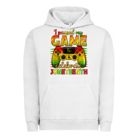 Pigment Lunar Rock I paused my game celebrate Juneteenth Urban Hoodie - texasbilliewilder
