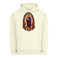 Pigment Pistachio Our Lady Of Guadalupe Urban Hoodie - RanaPortraitStore