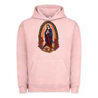 Pigment Salmon Our Lady Of Guadalupe Urban Hoodie - RanaPortraitStore