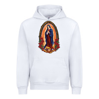 White Our Lady Of Guadalupe Urban Hoodie - RanaPortraitStore
