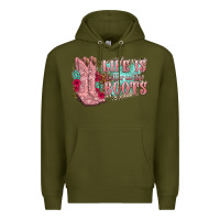 Army Green life is better in the boots Premium Hoodie - texasbilliewilder